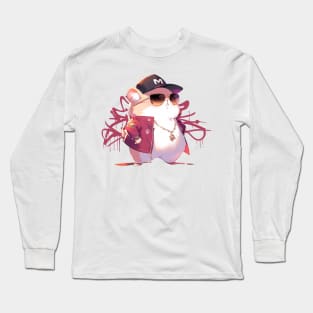 Hamsta Hustle: Thuggin' with Fluffy Long Sleeve T-Shirt